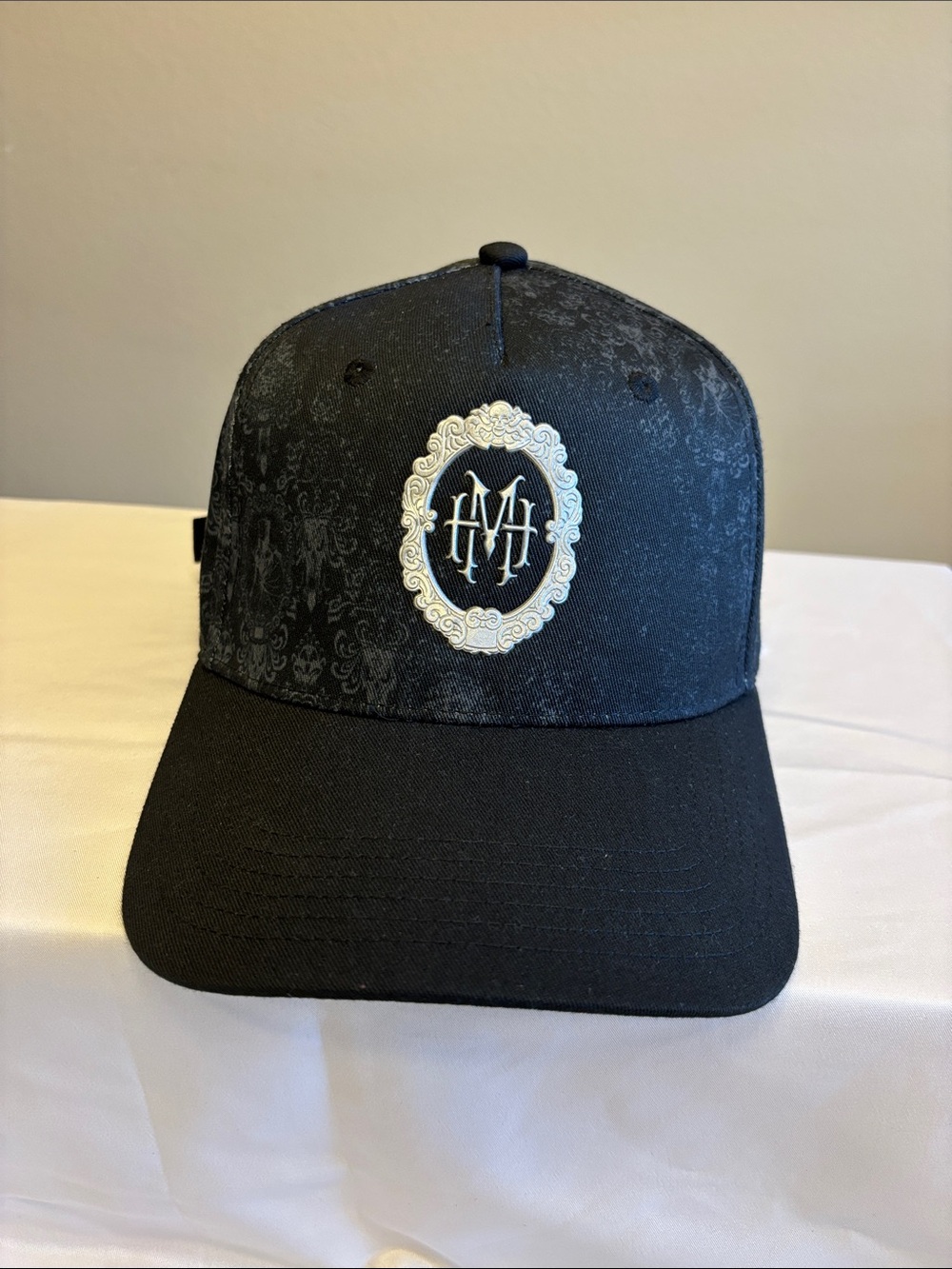 Disney Black Cap with White Embroidered Crest